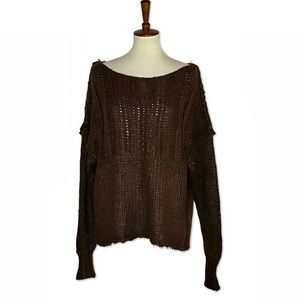 Free People Oversized Chunky Knit Sweater